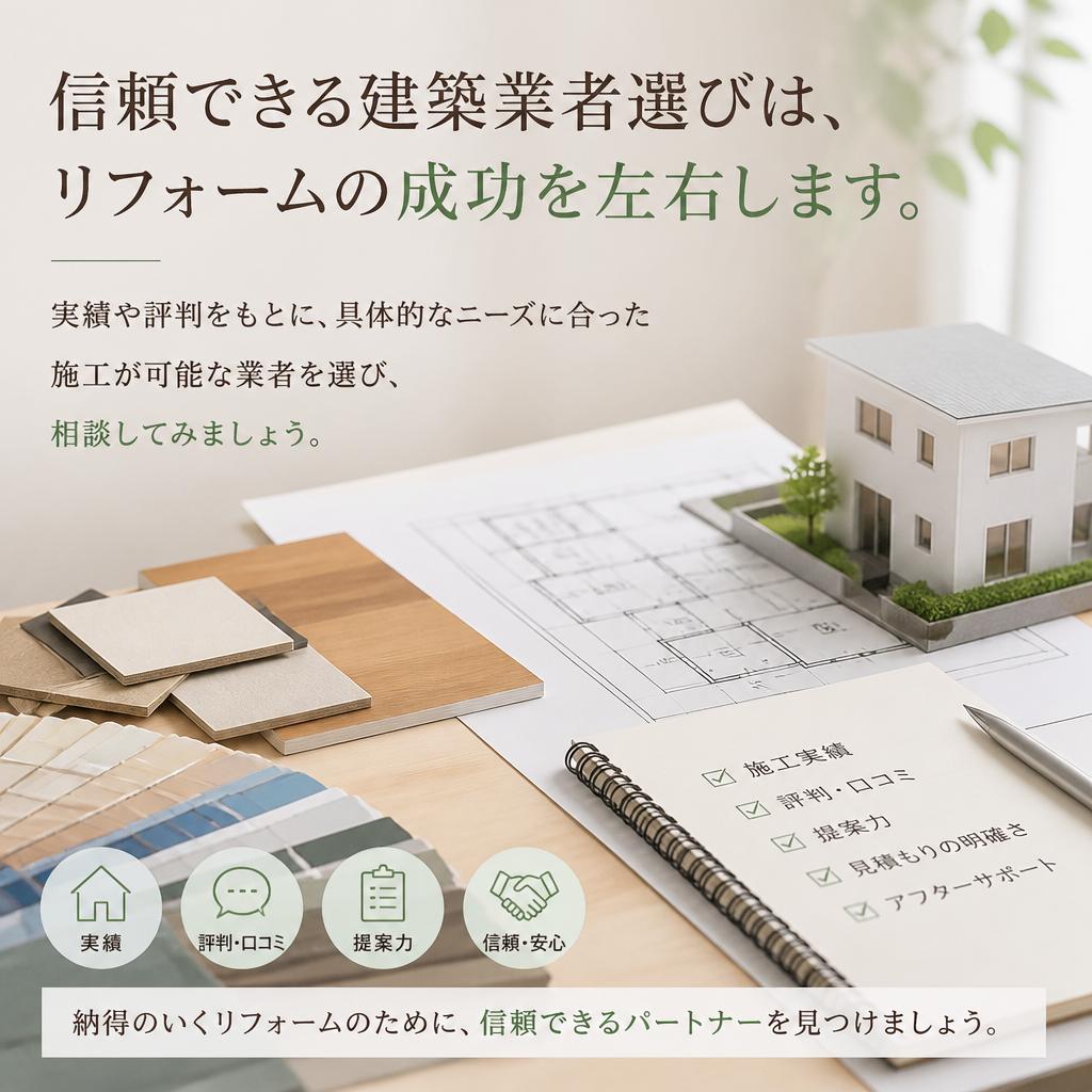 最適なリフォーム業者の選び方