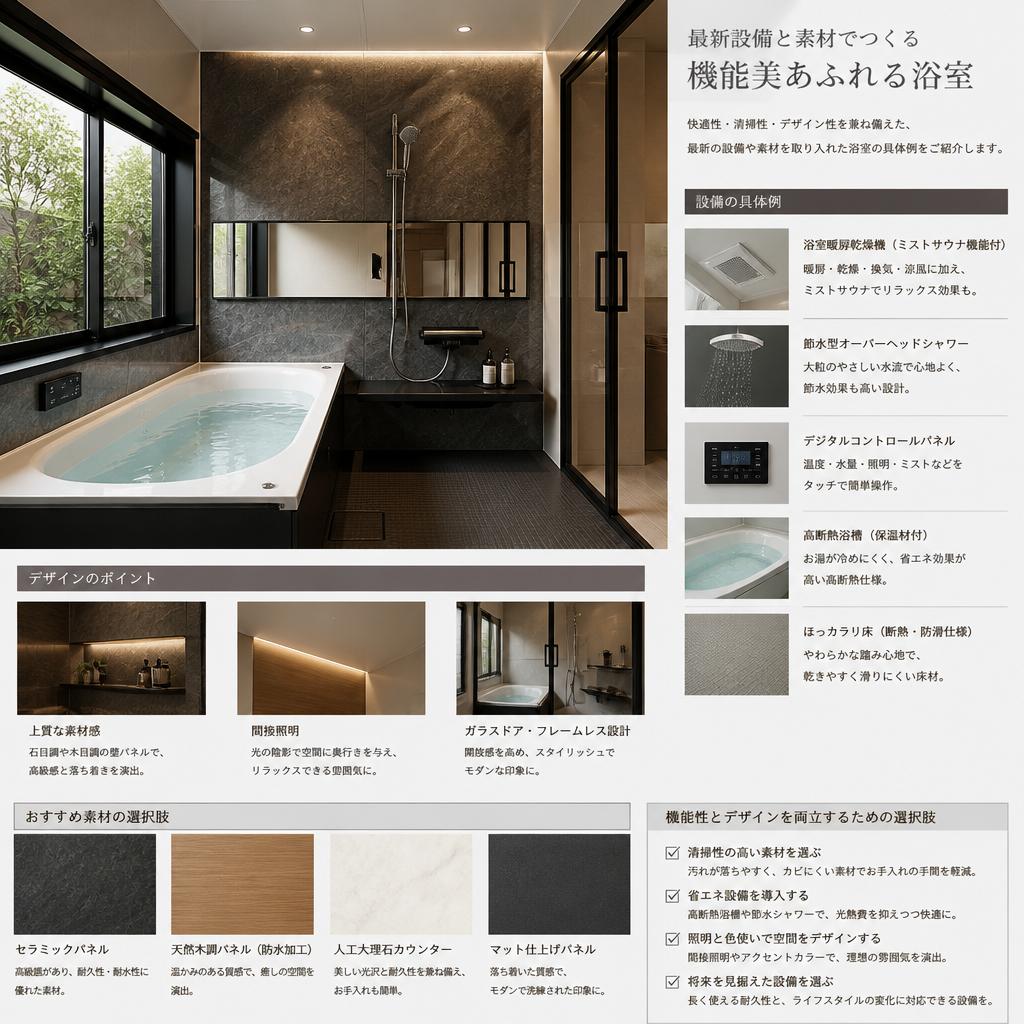 4. 最新の浴室設備のご紹介