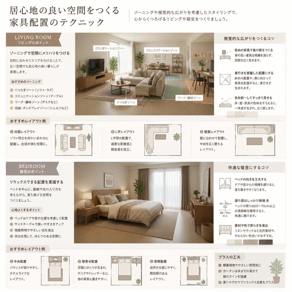 家具配置のコツとヒント