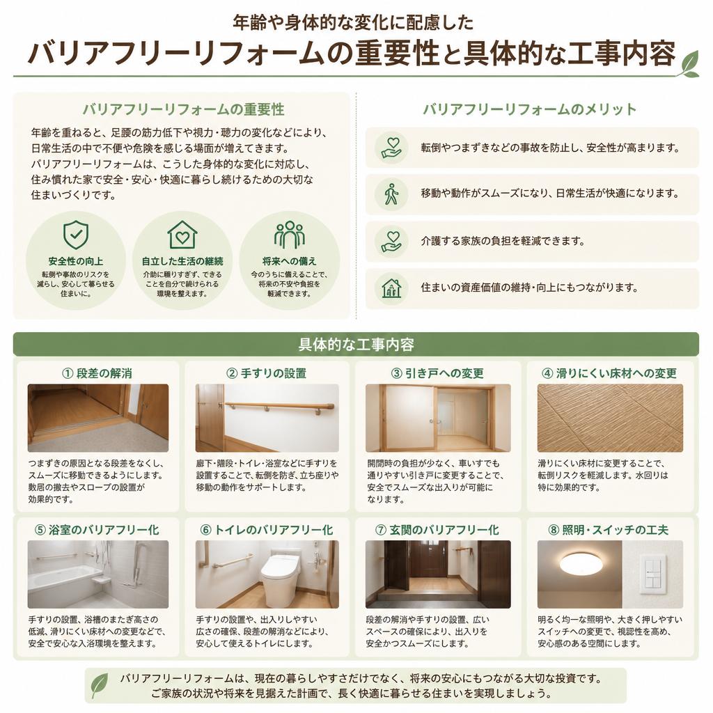 バリアフリーで安心な住まい