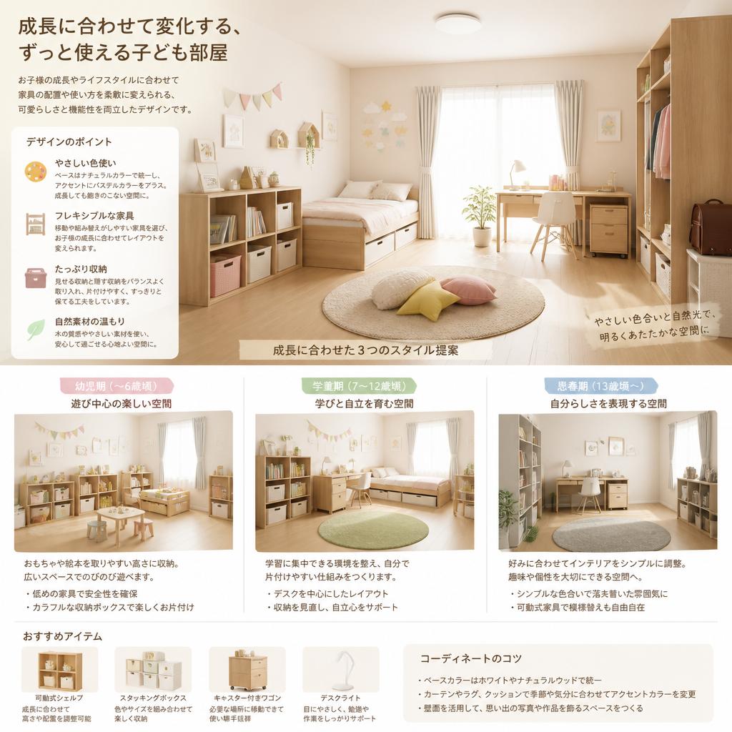 子ども部屋のデザインアイデア
