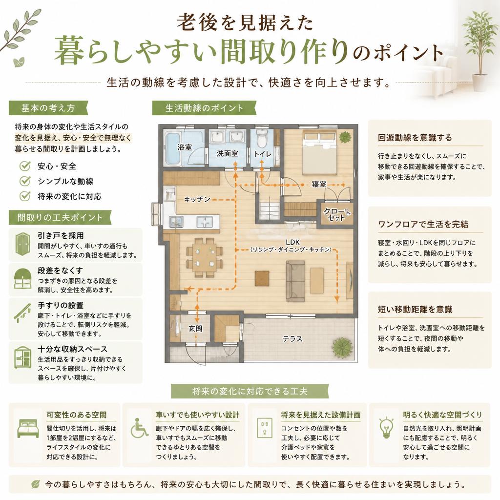 暮らしやすい間取りの設計
