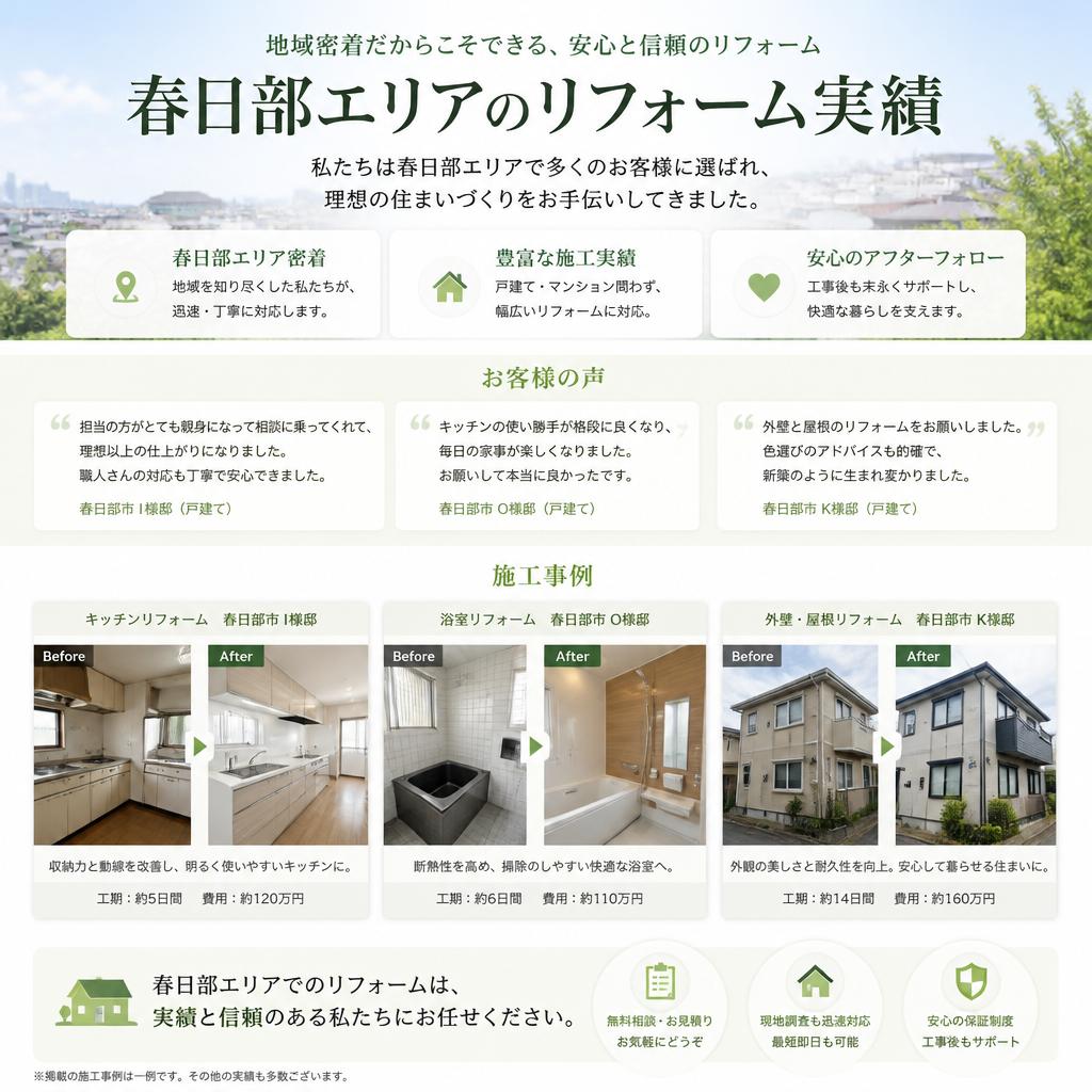 2. 春日部でのリフォーム実績