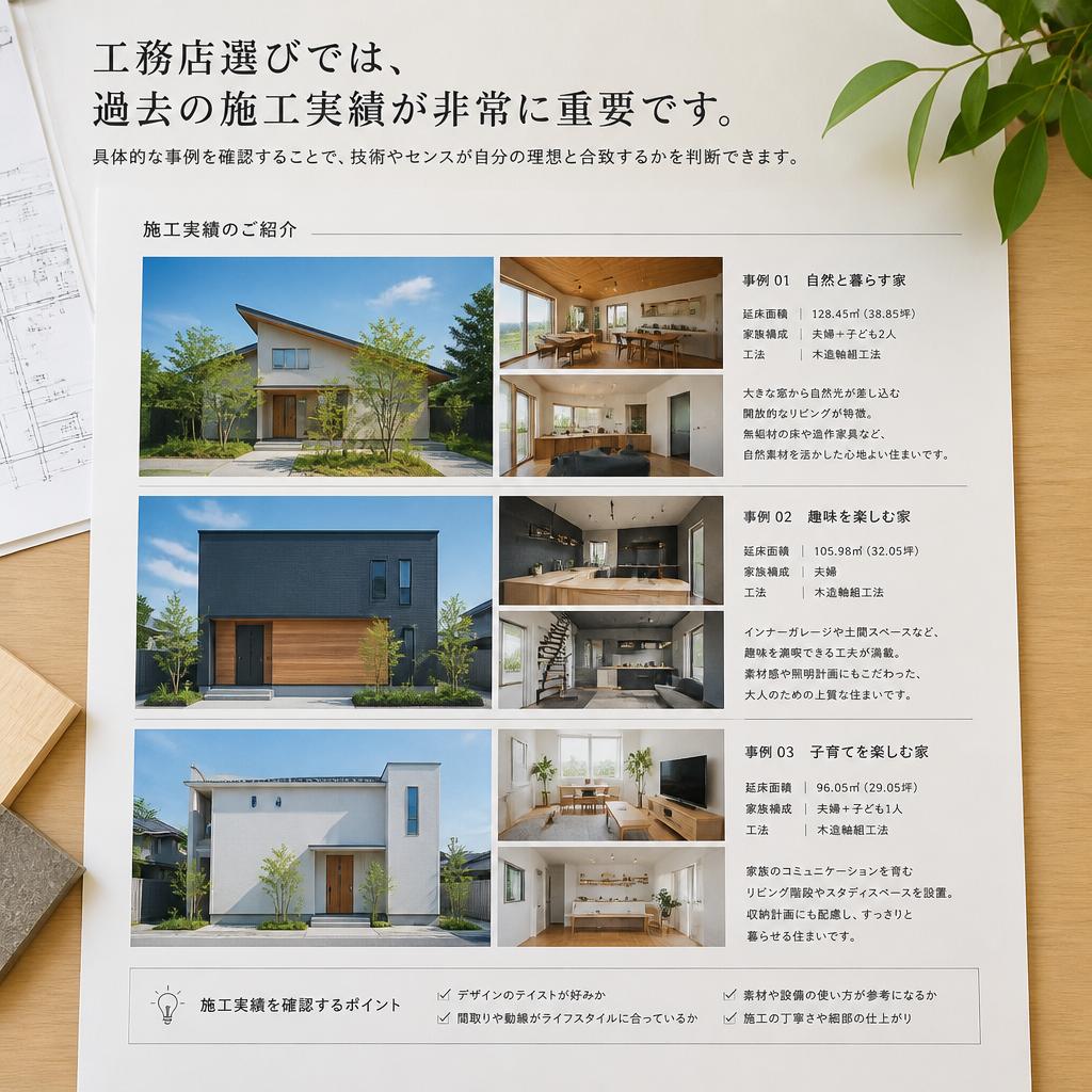 施工実績を確認する