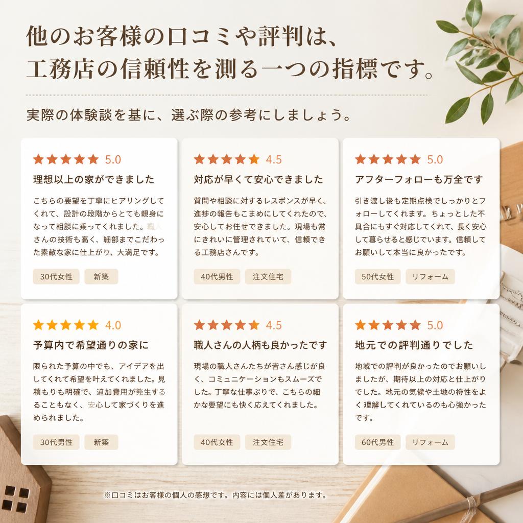 口コミや評判をチェック